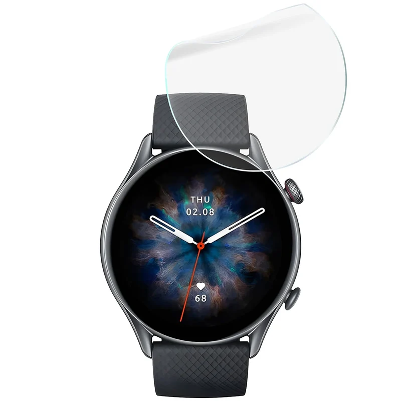 Schutzfolie für den Bildschirm für Amazfit GTR 3 Pro, Bizon Watch HydroFlex, 6 Stück
