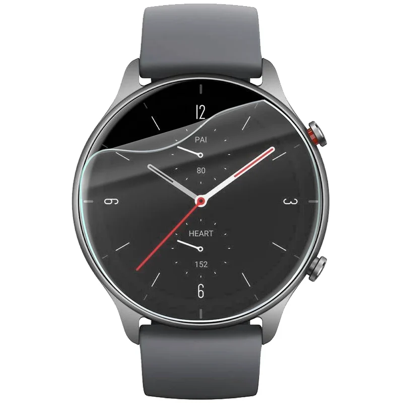 Schutzfolie für den Bildschirm für Amazfit GTR 2E, Bizon Watch HydroFlex, 6 Stück
