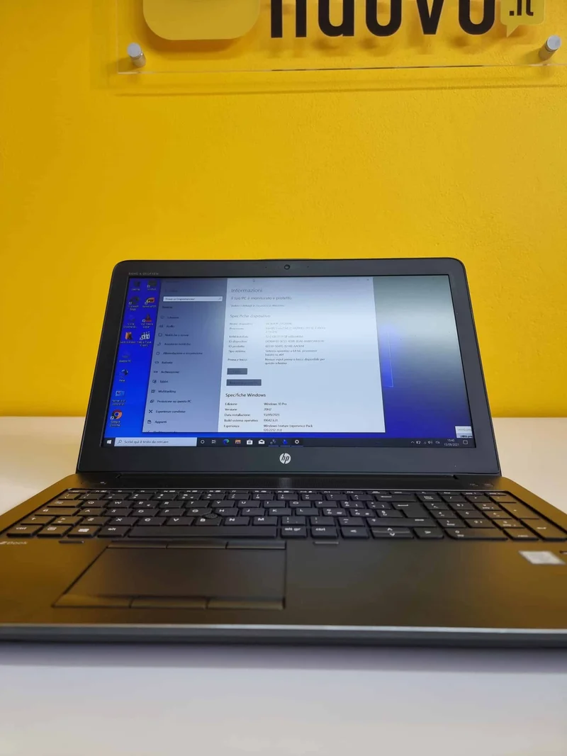 HP ZBook 15 G3 Notebook WorkStation | 15.6" Pollici FullHD | Intel core i7-6820hq 2.7Ghz | 32Gb Ram | 1 tera SSD | Nvidia Quadro M1000 | Tastiera Italiana Retroilluminata | Windows 10 Pro