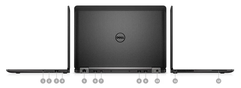 Dell Latitude E7470 Ultrabook 14" FullHD | Intel Core i5-6300U 2.4Ghz | Ram 8Gb | SSD 256Gb | WiFi WebCam LAN | Tastiera Italiana | Windows 10 Pro