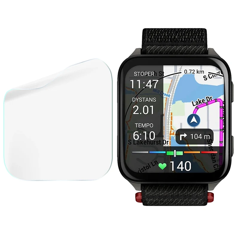 Schutzfolie für den Bildschirm für Garmin Venu X1, Bizon Watch HydroFlex, 6 Stück