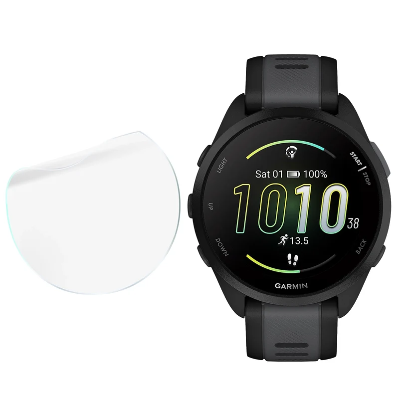 Schutzfolie für den Bildschirm für Garmin Forerunner 165, Bizon Watch HydroFlex, 6 Stück