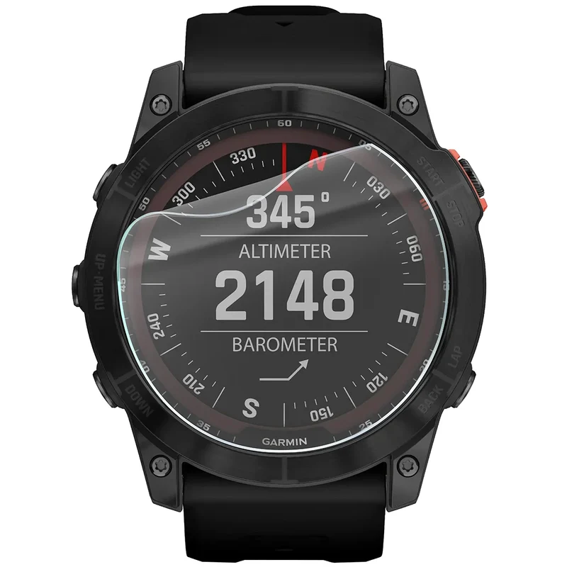 Schutzfolie für den Bildschirm für Garmin Fenix 7X, Bizon Watch HydroFlex, 6 Stück