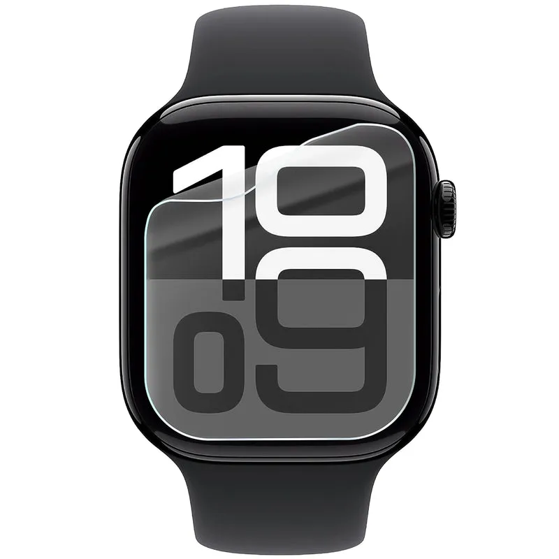 Schutzfolie für den Bildschirm für Apple Watch 11 / 10 42 mm, Bizon Watch HydroFlex, 6 Stück