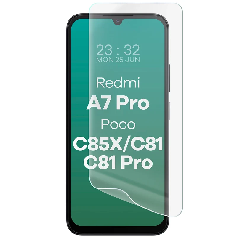 Hydrogel Folie für den Bildschirm für Xiaomi Redmi A7 Pro / POCO C85X / C81 / C81 Pro, Bizon Film Hydrogel Front, 1 Stück