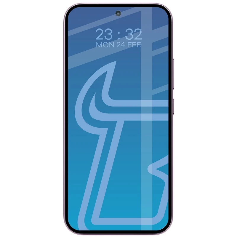 Gehärtetes Glas für Xiaomi 17T, Bizon Glass Edge, Schwarzer Rahmen