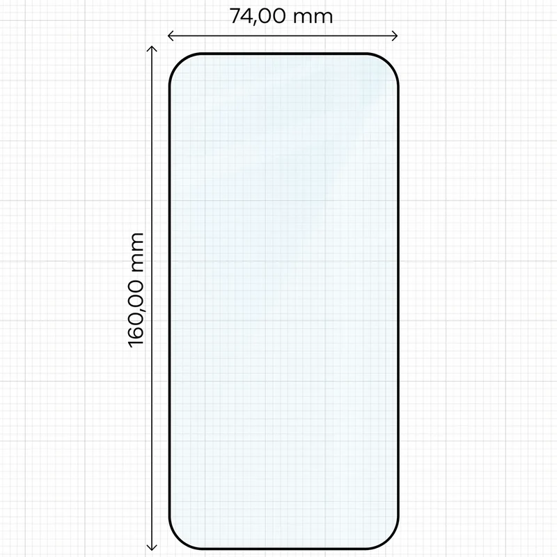 Gehärtetes Glas mit Applikationsrahme für iPhone 18 Pro Max / 17 Pro Max, Bizon Glass Aplikator Edge, 1 Set