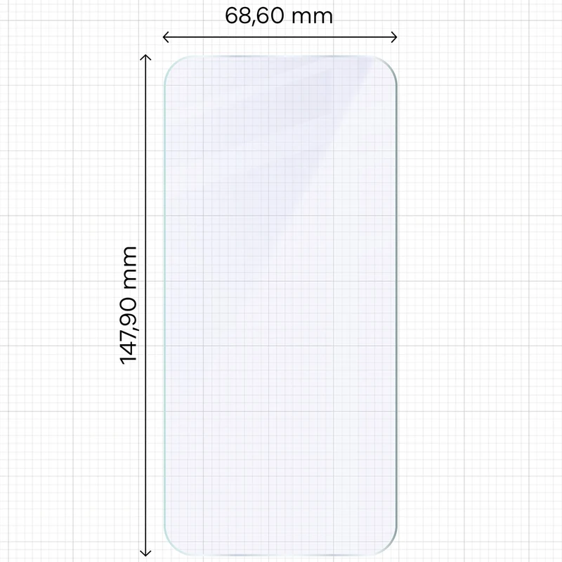 Flexibles Hybridglas für Vivo X300 FE, Bizon Hybrid Mule Duo, 2 Stück