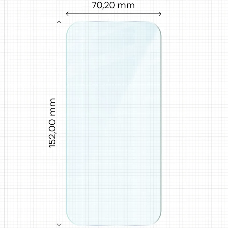 Gehärtetes Glas für Honor 600 5G / 600 Pro 5G, Bizon Glass Clear Duo, 2 Stück