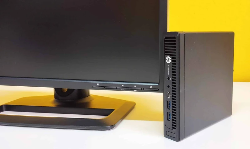 Bundle HP EliteDesk 800 G2 DM Mini PC | Intel Core i5-6400T 2.2Ghz | Ram 8Gb | SSD 256Gb | WINDOWS 10 PRO + Monitor 22″ HP zr22w | WiFi