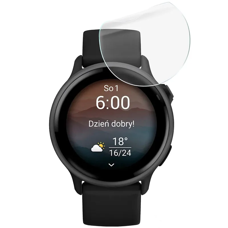Schutzfolie für den Bildschirm für Garmin Vivoactive 6, Bizon Watch HydroFlex, 6 Stück