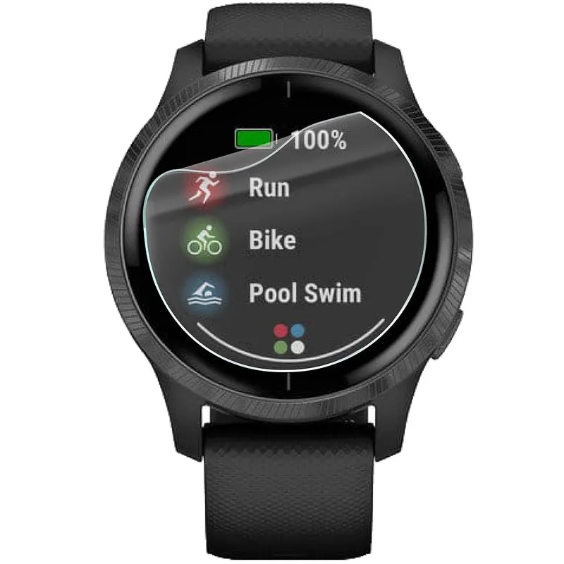 Schutzfolie für den Bildschirm für Garmin Venu, Bizon Watch HydroFlex, 6 Stück
