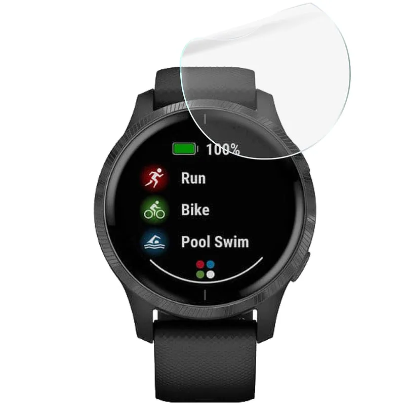 Schutzfolie für den Bildschirm für Garmin Venu, Bizon Watch HydroFlex, 6 Stück