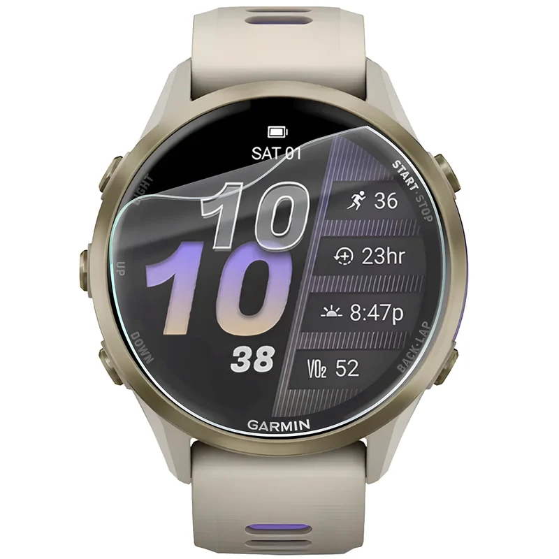 Schutzfolie für den Bildschirm für Garmin Forerunner 970, Bizon Watch HydroFlex, 6 Stück