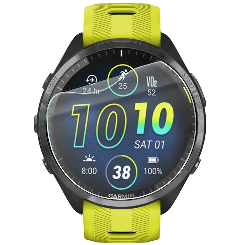 Schutzfolie für den Bildschirm für Garmin Forerunner 965, Bizon Watch HydroFlex, 6 Stück