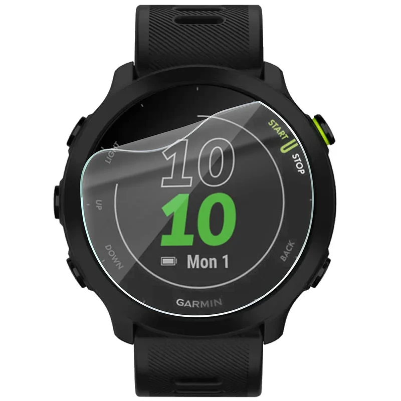 Schutzfolie für den Bildschirm für Garmin Forerunner 55, Bizon Watch HydroFlex, 6 Stück