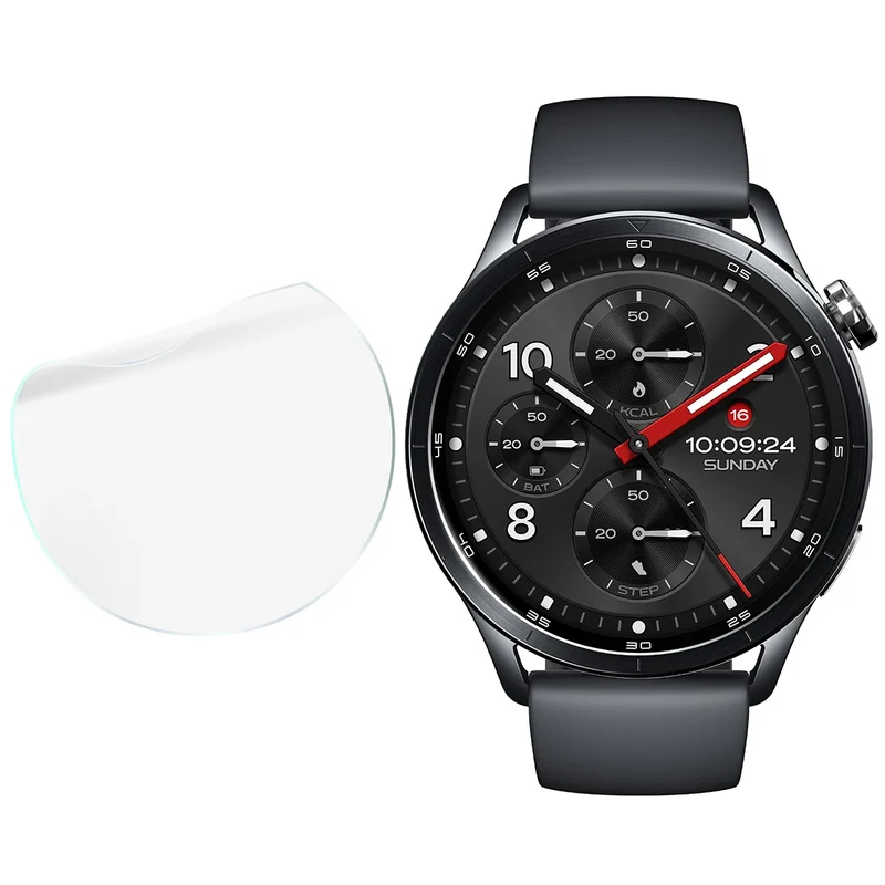 Hydrogel Folie für den Bildschirm für Xiaomi Watch S5, Bizon Watch Film Hydrogel Duo, 2 Stück