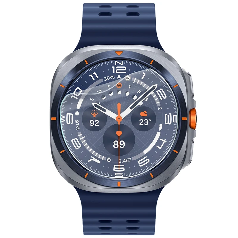 Schutzfolie für den Bildschirm für Galaxy Watch Ultra 1 / Ultra 2 / 6 Classic 47 mm, Bizon Watch HydroFlex, 6 Stück