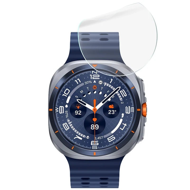 Schutzfolie für den Bildschirm für Galaxy Watch Ultra 1 / Ultra 2 / 6 Classic 47 mm, Bizon Watch HydroFlex, 6 Stück