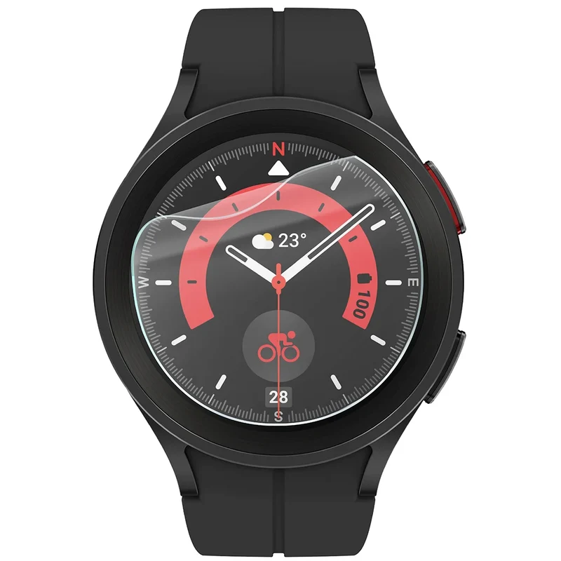 Schutzfolie für den Bildschirm für Galaxy Watch 3 / 5 Pro 45mm, Bizon Watch HydroFlex, 6 Stück
