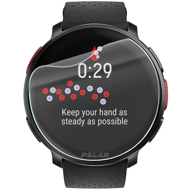 Schutzfolie für den Bildschirm für Polar Vantage V3, Bizon Watch HydroFlex, 6 Stück