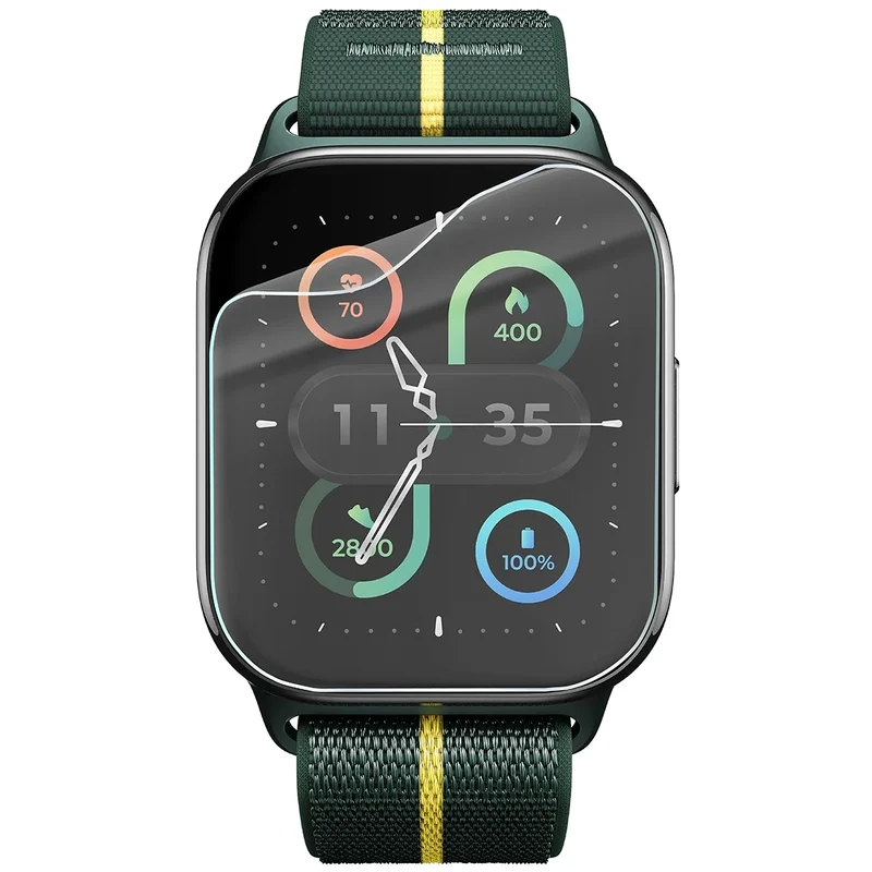 Schutzfolie für den Bildschirm für Motorola Moto Watch Fit, Bizon Watch HydroFlex, 6 Stück
