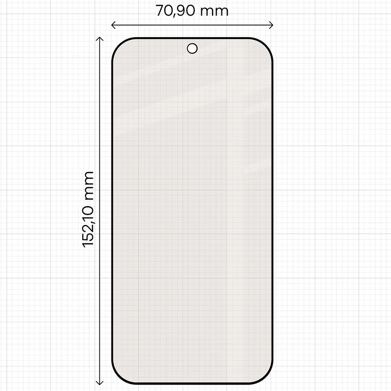 Mattes Hartglas für Honor 600 5G / 600 Pro 5G, Bizon Glass Matte, Schwarzer Rahmen