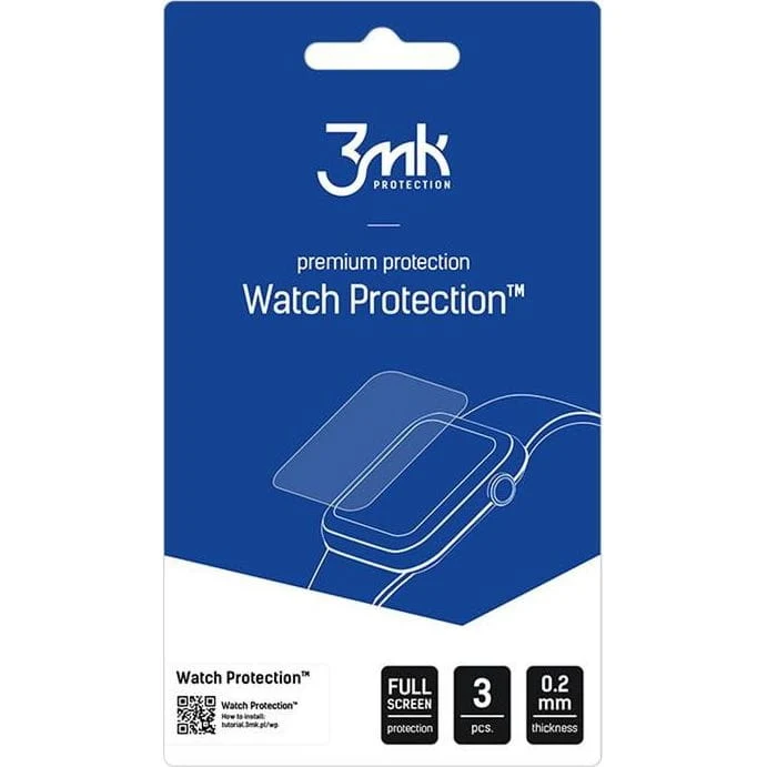 Hybridglas für Xiaomi Watch S5, 3mk Watch Protection, 3 Stück