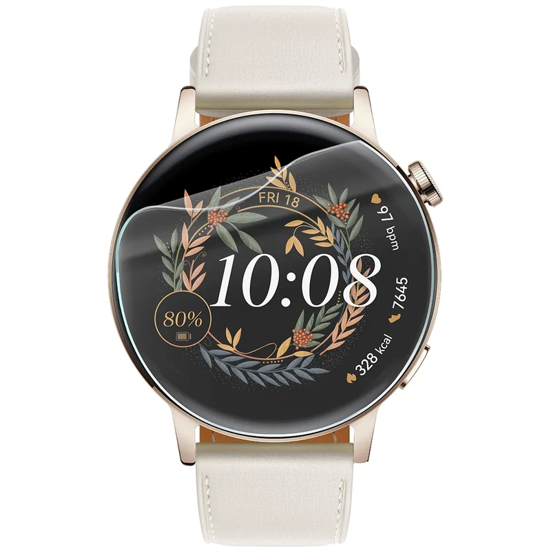 Schutzfolie für den Bildschirm für Huawei Watch GT 3 42 mm, Bizon Watch HydroFlex, 6 Stück