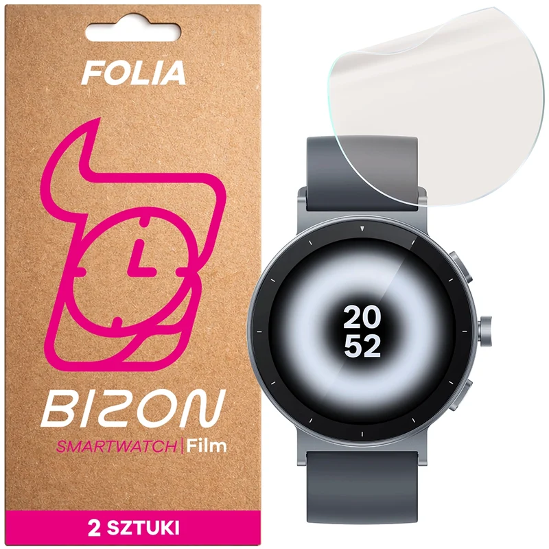 Matte Folie für Realme Watch S5, Bizon Watch Film Matte Duo, 2 Stück
