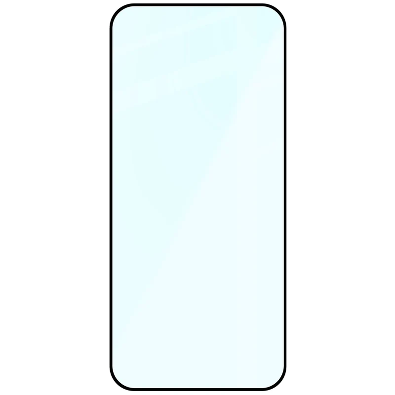 Gehärtetes Glas für Realme 16 5G, Bizon Glass Edge, Schwarzer Rahmen