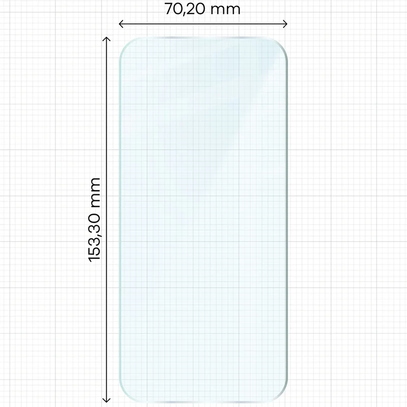 Gehärtetes Glas für Vivo V70 5G, Bizon Glass Clear