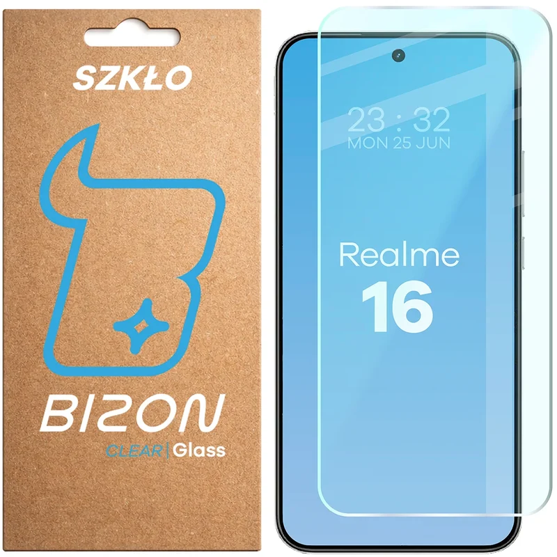Gehärtetes Glas für Realme 16 5G, Bizon Glass Clear