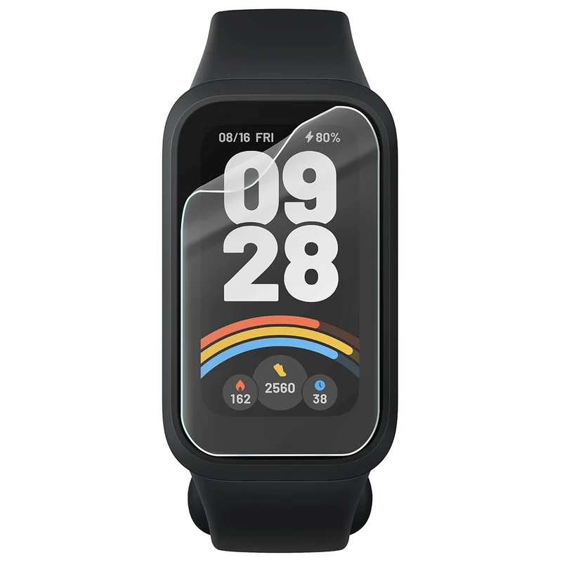Schutzfolie für den Bildschirm für Xiaomi Mi Smart Band 9 Active, Bizon Watch HydroFlex, 3 Stück