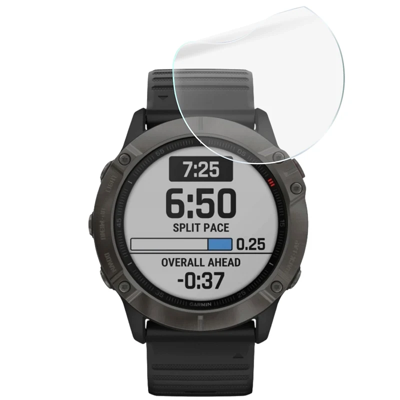 Schutzfolie für den Bildschirm für Garmin Fenix 6X / 6X Pro 51 mm, Bizon Watch HydroFlex, 3 Stück