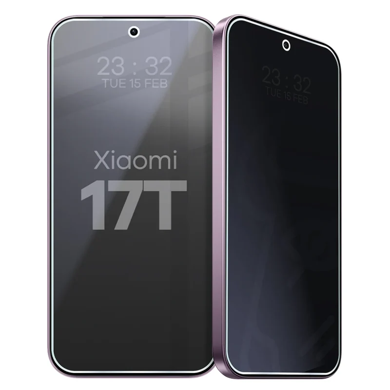 Hybridglas mit Privatschutzfilter für Xiaomi 17T, Bizon Hybrid Shadow, Matt