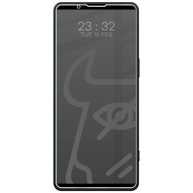 Hybridglas mit Privatschutzfilter für Sony Xperia 1 VIII, Bizon Hybrid Shadow, Matt