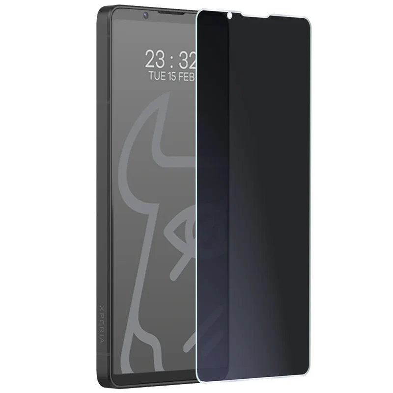 Hybridglas mit Privatschutzfilter für Sony Xperia 1 VIII, Bizon Hybrid Shadow, Matt
