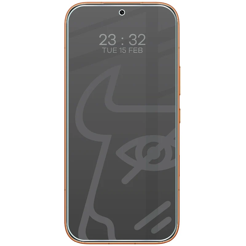 Hybridglas mit Privatschutzfilter für Honor 600 5G, Bizon Hybrid Shadow, Matt