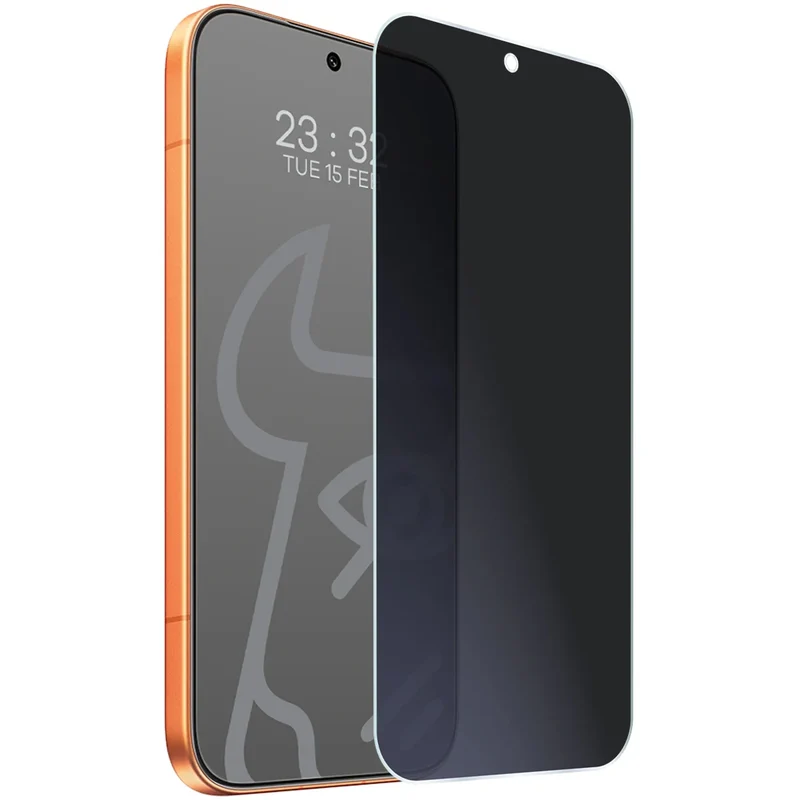 Hybridglas mit Privatschutzfilter für Honor 600 5G, Bizon Hybrid Shadow, Matt