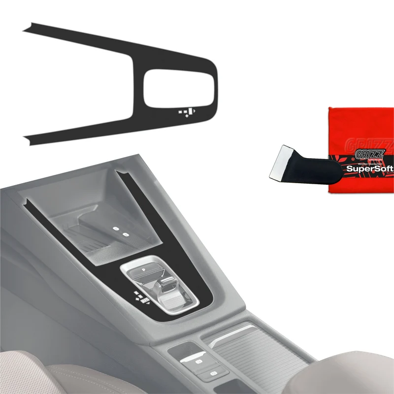 Schutzfolien Grizz Protector für Mittelkonsole - Skoda Octavia 4 DSG (2020-2026) Schwarz Matt Antifingerprint