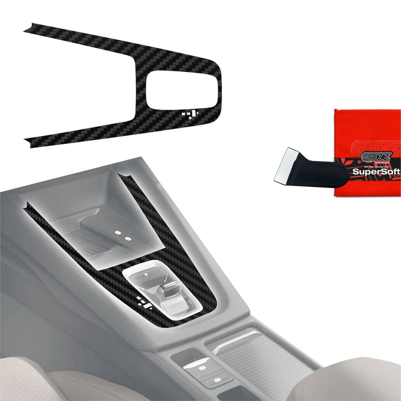 Schutzfolien Grizz Protector für Mittelkonsole - Skoda Octavia 4 DSG (2020-2026) Carbon Optik Matt Antifingerprint