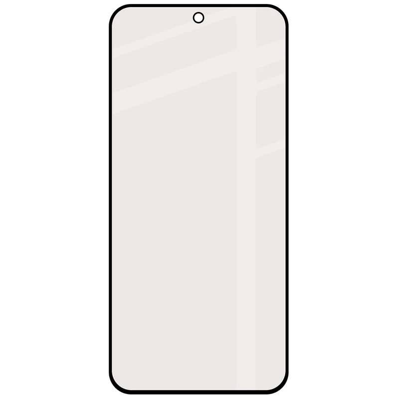 Mattes Hartglas für Vivo X300 FE, Bizon Glass Matte, Schwarzer Rahmen