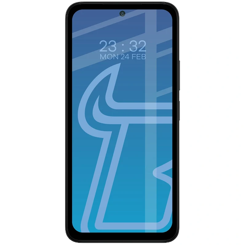 Gehärtetes Glas für Xiaomi Redmi 15 4G / 5G, Bizon Glass Edge Duo, Schwarzer Rahmen, 2 Stück
