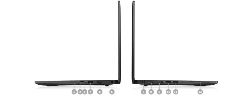 Dell Latitude 7480 Notebook | 14" Pollici FullHD | Intel Core i5-6300U 2.4Ghz | 256Gb SSD | WiFi e Bluetooth | WebCam | Windows 10 Pro | Tastiera Italiana