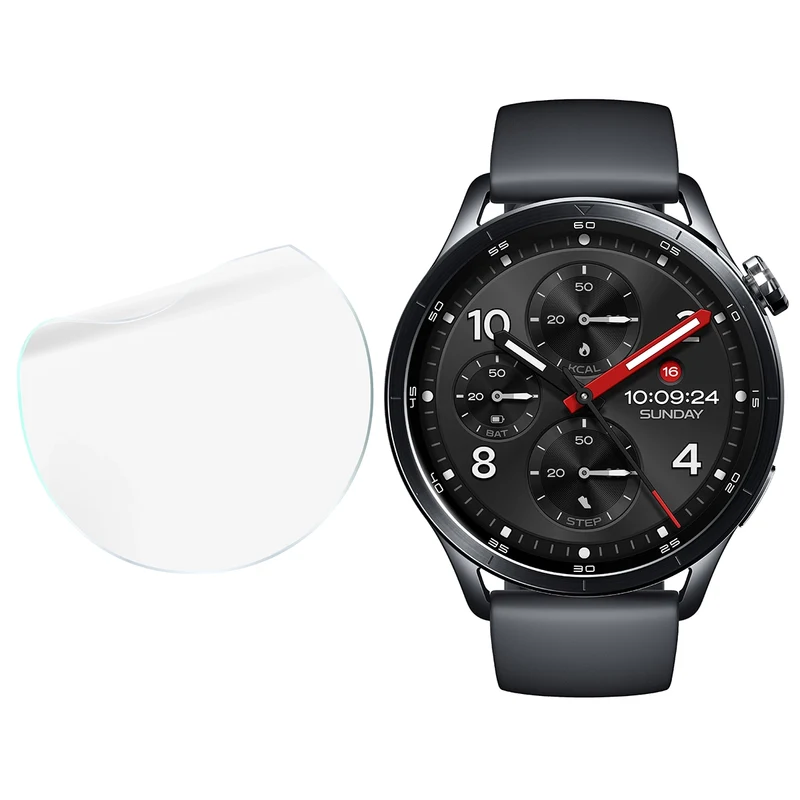 Schutzfolie für den Bildschirm für Xiaomi Watch S5, Bizon Watch HydroFlex, 3 Stück