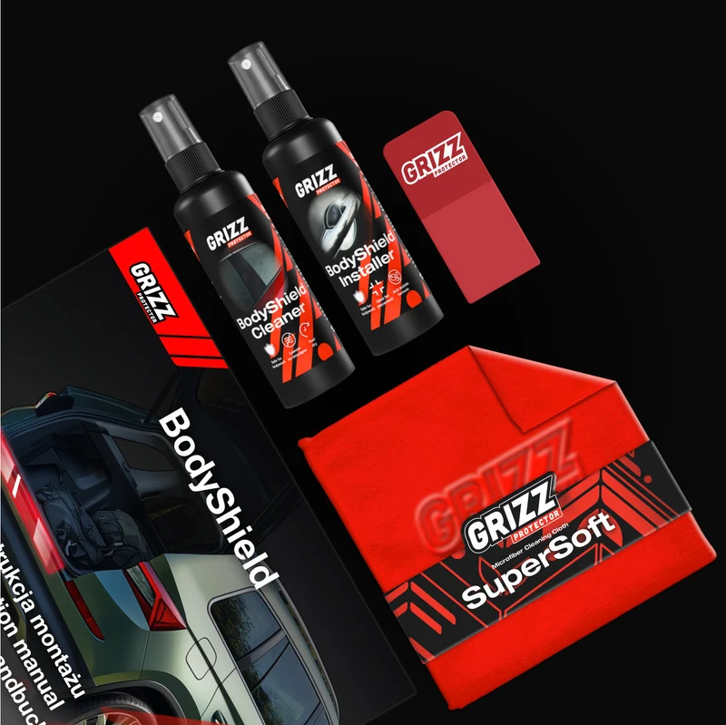 10in1 Schwarze Schutzfolie Grizz Protector für B-C-Säule - Mazda CX-30 (2026)
