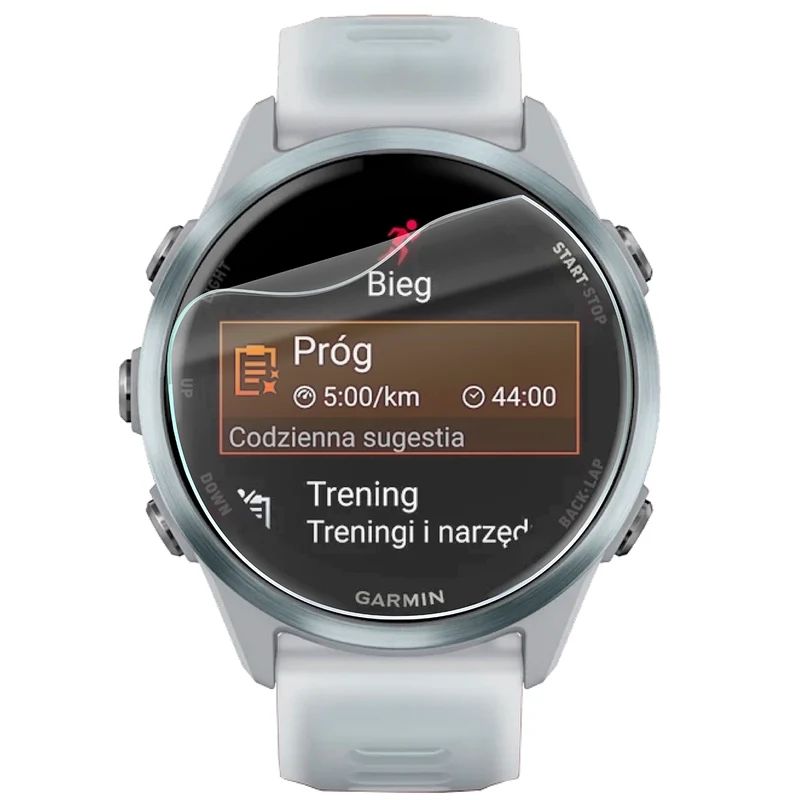 Schutzfolie für den Bildschirm für Garmin Forerunner 570 42 mm, Bizon Watch HydroFlex, 3 Stück