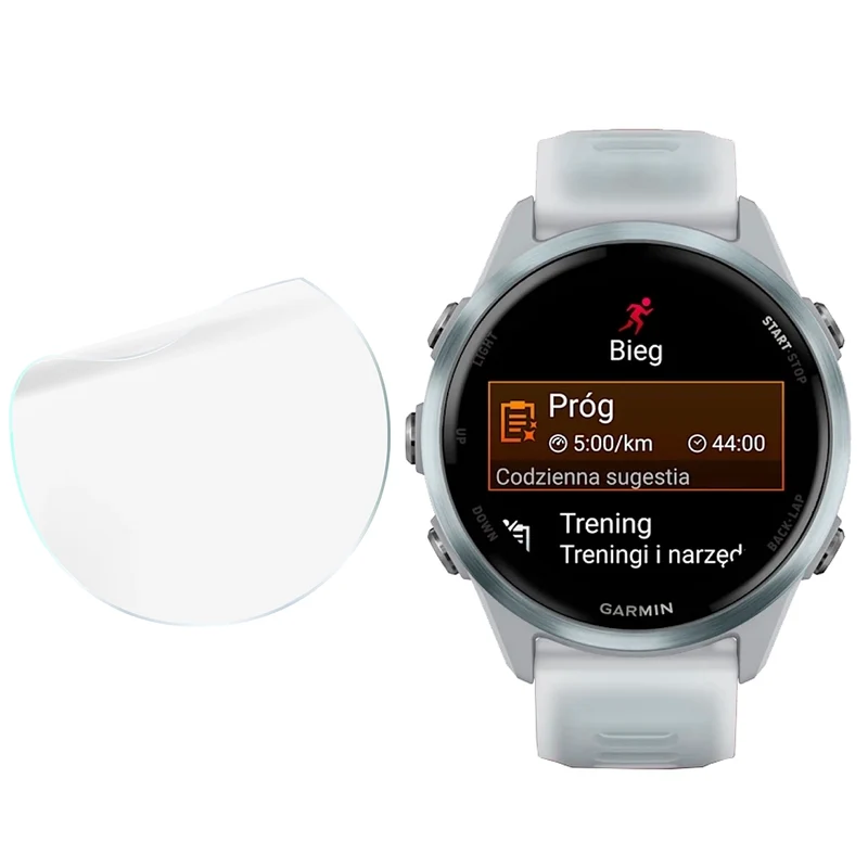 Schutzfolie für den Bildschirm für Garmin Forerunner 570 42 mm, Bizon Watch HydroFlex, 3 Stück