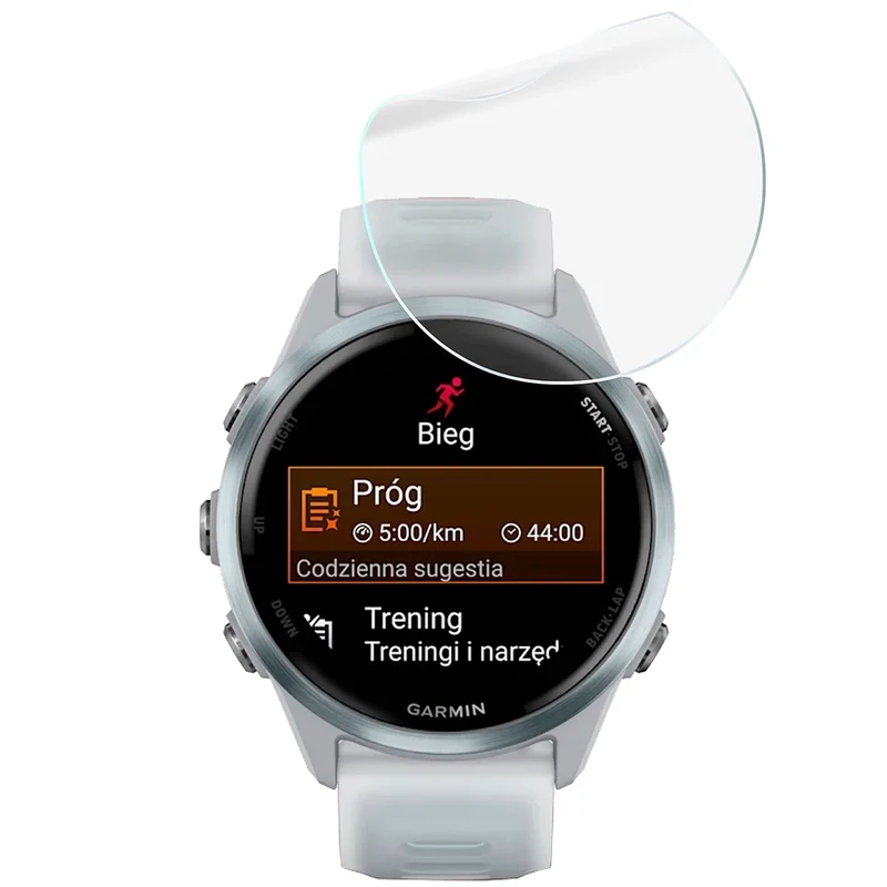 Schutzfolie für den Bildschirm für Garmin Forerunner 570 42 mm, Bizon Watch HydroFlex, 3 Stück